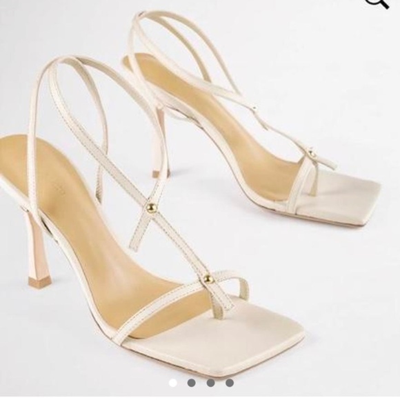 Tony Bianco cream studded strappy heels - Picture 9 of 9
